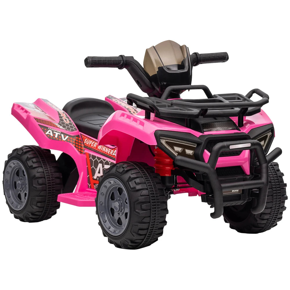 Free Shipping Electric Scooter ATV Ride On for Kids 18-36 Months 6V Battery Powered Quad with Music Black Pink Ride on ATV