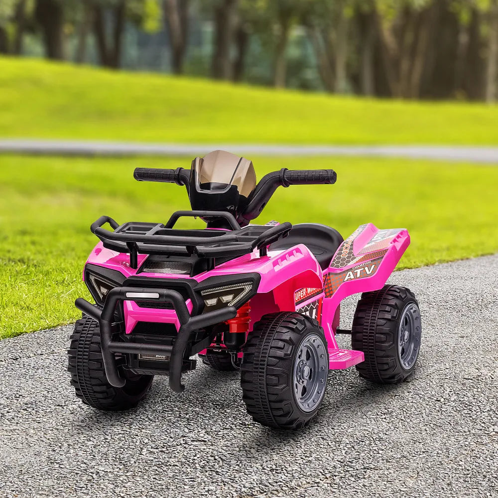 Free Shipping Electric Scooter ATV Ride On for Kids 18-36 Months 6V Battery Powered Quad with Music Black Pink Ride on ATV