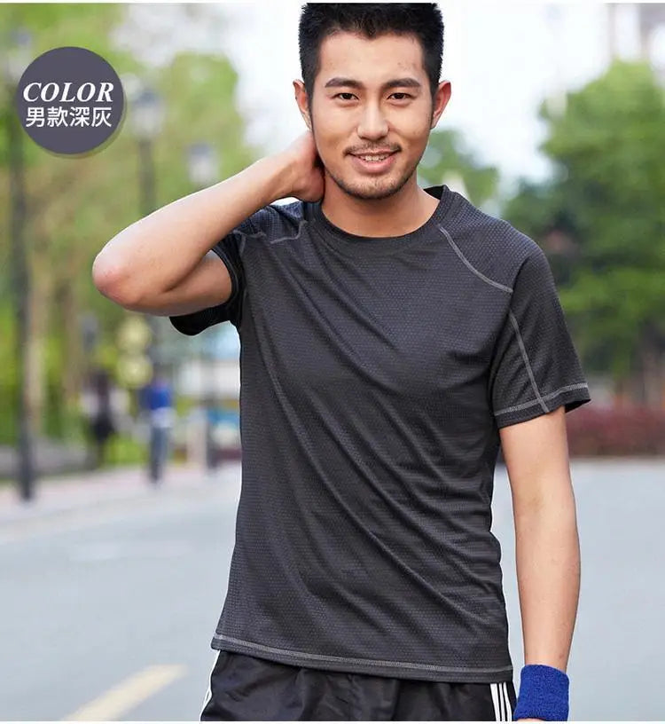 Mens Mesh Short Sleeve Lightweight T-Shirts,Bulk Crew Tees for Guys, Mixed Bright Colors Bulk Pack,Moisture Wicking,10 colors