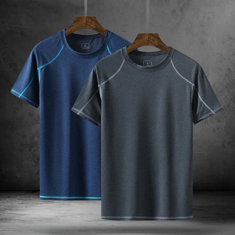 Mens Mesh Short Sleeve Lightweight T-Shirts,Bulk Crew Tees for Guys, Mixed Bright Colors Bulk Pack,Moisture Wicking,10 colors