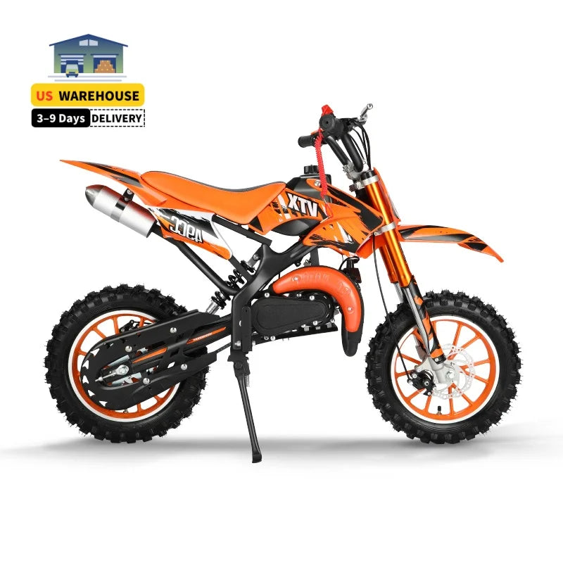 China 49Cc Kids 2 Stroke Engine High Power Motocross Off-Road Dirt Bike Gasoline Pocket Bike