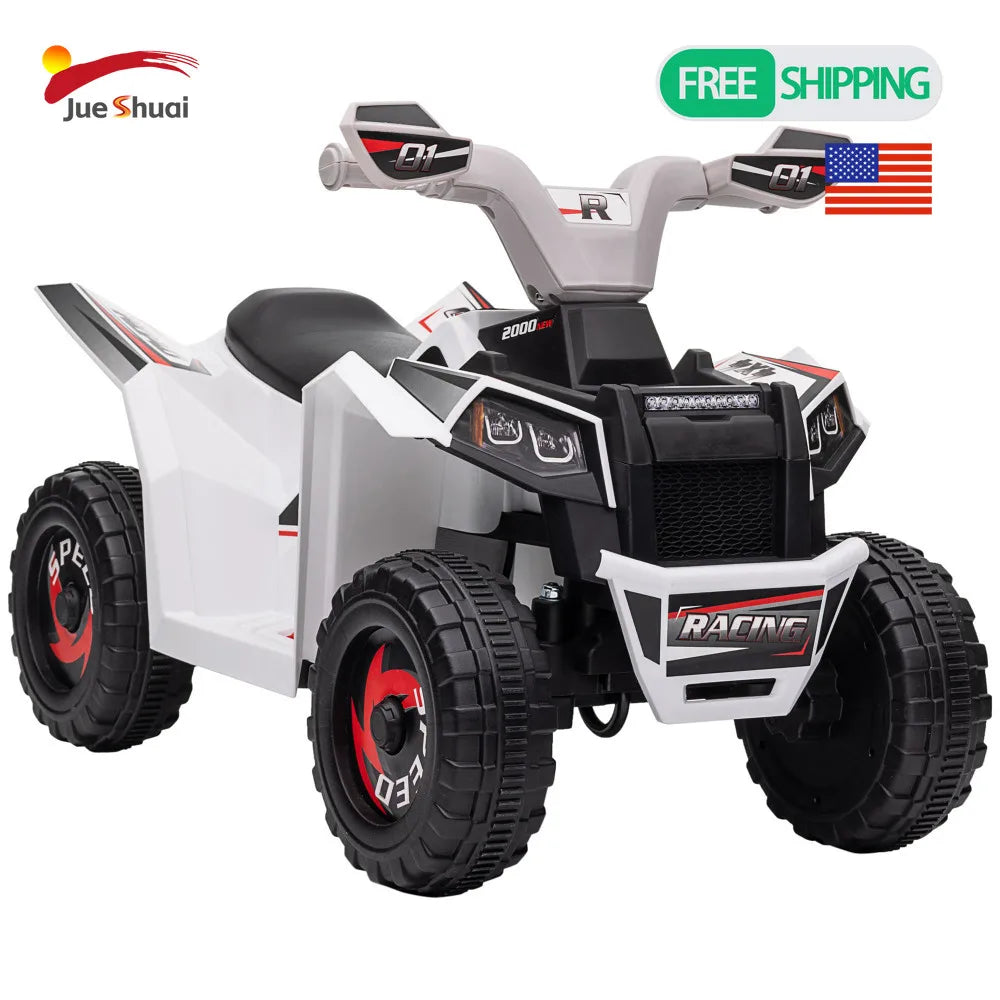 Ride on Electric Kids Scooter 6V Kids ATV Ride On Car with Forward Backward Switch Wear Resistant Wheels for Ages 1-5 USA Stock