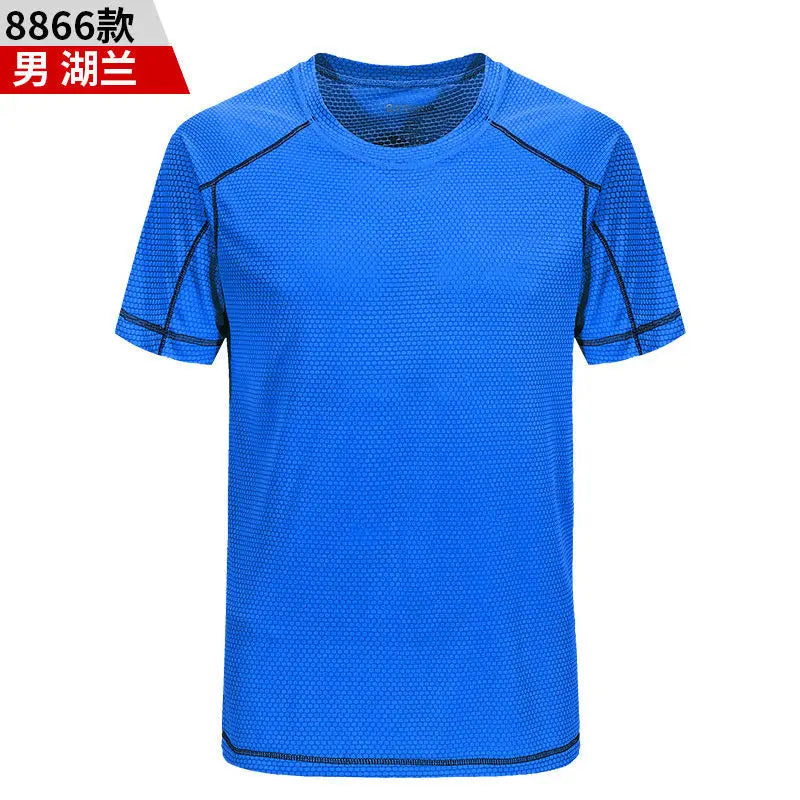 Mens Mesh Short Sleeve Lightweight T-Shirts,Bulk Crew Tees for Guys, Mixed Bright Colors Bulk Pack,Moisture Wicking,10 colors