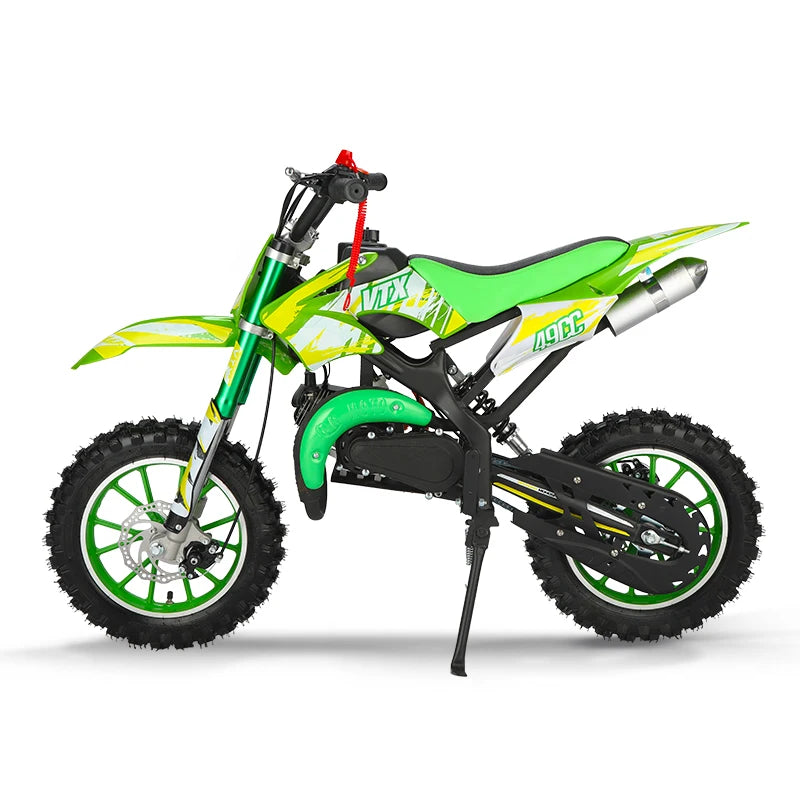China 49Cc Kids 2 Stroke Engine High Power Motocross Off-Road Dirt Bike Gasoline Pocket Bike