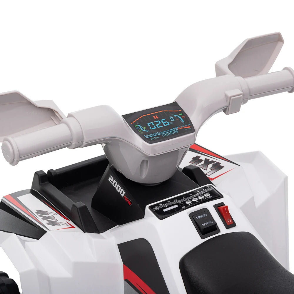 Ride on Electric Kids Scooter 6V Kids ATV Ride On Car with Forward Backward Switch Wear Resistant Wheels for Ages 1-5 USA Stock