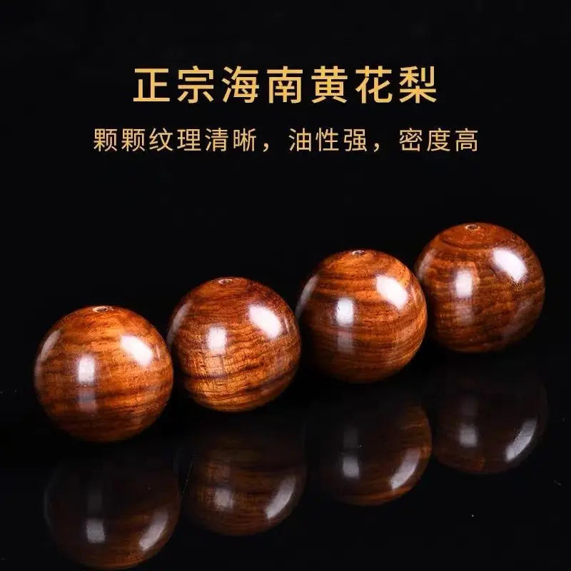 Authentic Hainan Huanghuali Bracelet, Genuine National Treasure Grade, Collectible for Men and Women, Old Wood with