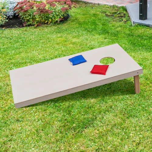 Portable Outdoor Yard Cornhole Game Set 4 X 2 Wooden Boards with 8 Corn Hole Toss Bags Bean Bags for Kids & Adults 2 FCJ