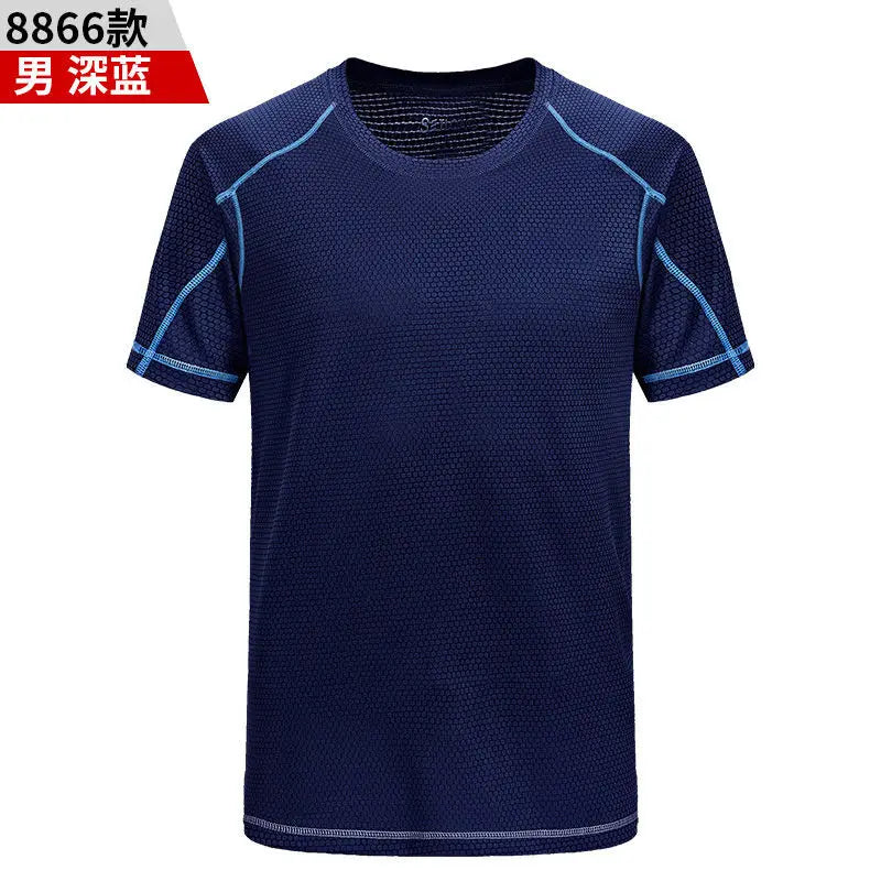 Mens Mesh Short Sleeve Lightweight T-Shirts,Bulk Crew Tees for Guys, Mixed Bright Colors Bulk Pack,Moisture Wicking,10 colors