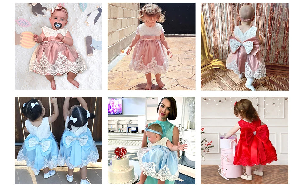 LZH Baby Girls Dress Newborn Clothes Princess Dresses For Baby 1st Year Birthday Dress Halloween Costume Infant Party Dress 0-2T