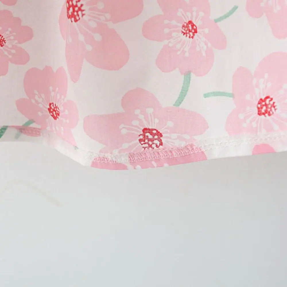 Elegant Bowknot Baby Girl Princess Dress Cotton Summer Floral Dress with Hat Sweet Sleeveless Flower Dress Beach Vacation