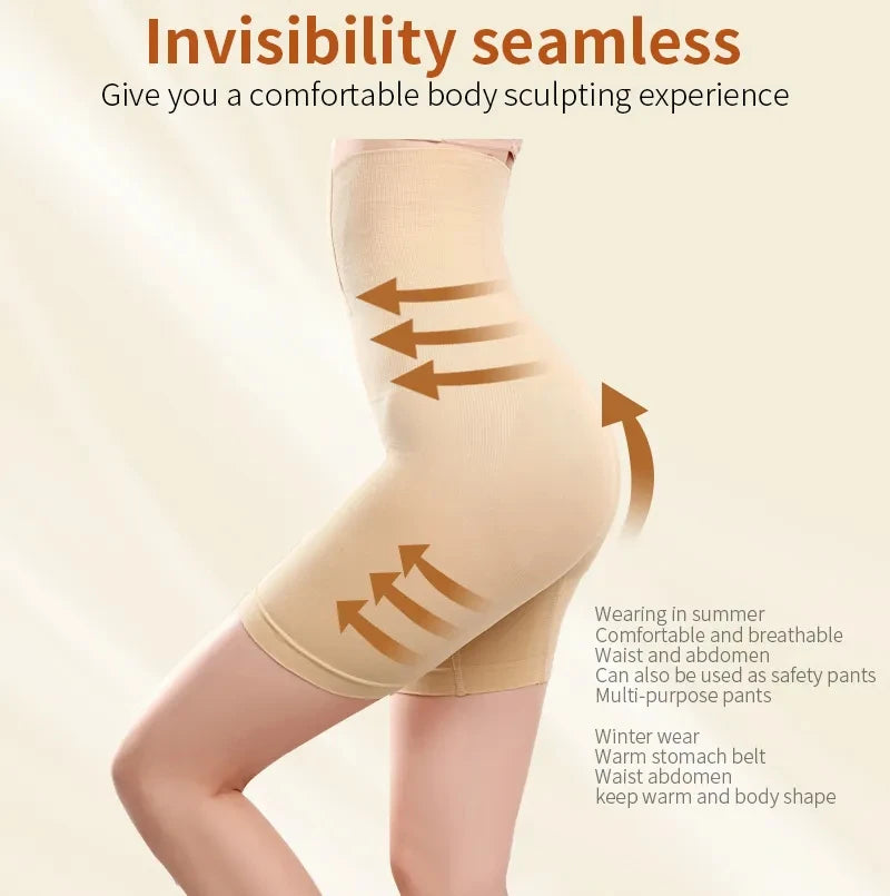 Women's Underwear High Waist Shaping Boyshort Panties Body Shaper Tummy Control Butt Lifting Slimming Shorts Workout Shapewear