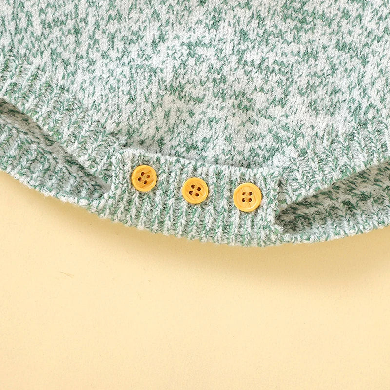 Baby Boys Girls Bodysuits Long Sleeve Knitted Newborn Netural Spring Autumn Winter Onesie Jumpsuits 0-18m Toddler Infant Clothes