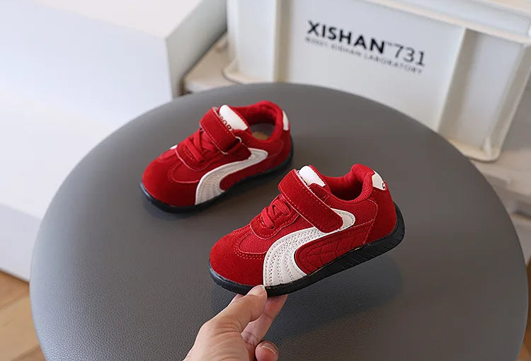 Baby Walking Shoes Autumn New Style Girls RetroStyle Soft Sole Non Slip Casual Shoes Boys BreathableVersatile Forrest Gump Shoes