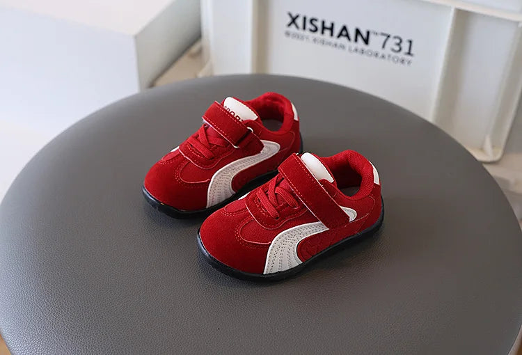 Baby Walking Shoes Autumn New Style Girls RetroStyle Soft Sole Non Slip Casual Shoes Boys BreathableVersatile Forrest Gump Shoes