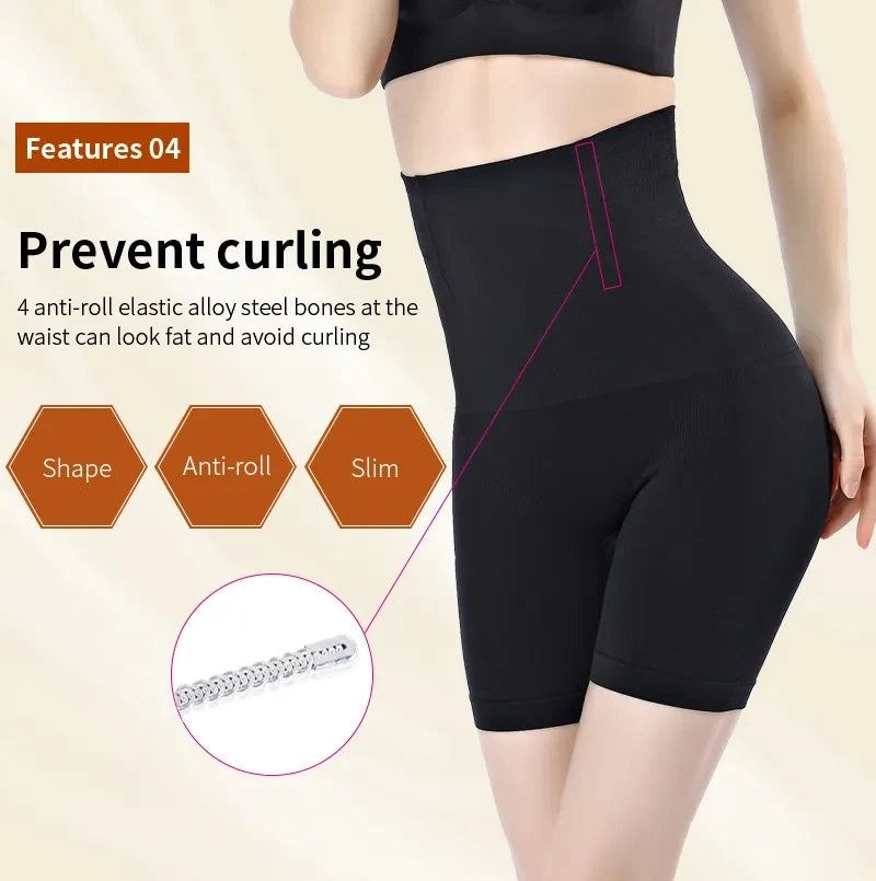 Women's Underwear High Waist Shaping Boyshort Panties Body Shaper Tummy Control Butt Lifting Slimming Shorts Workout Shapewear