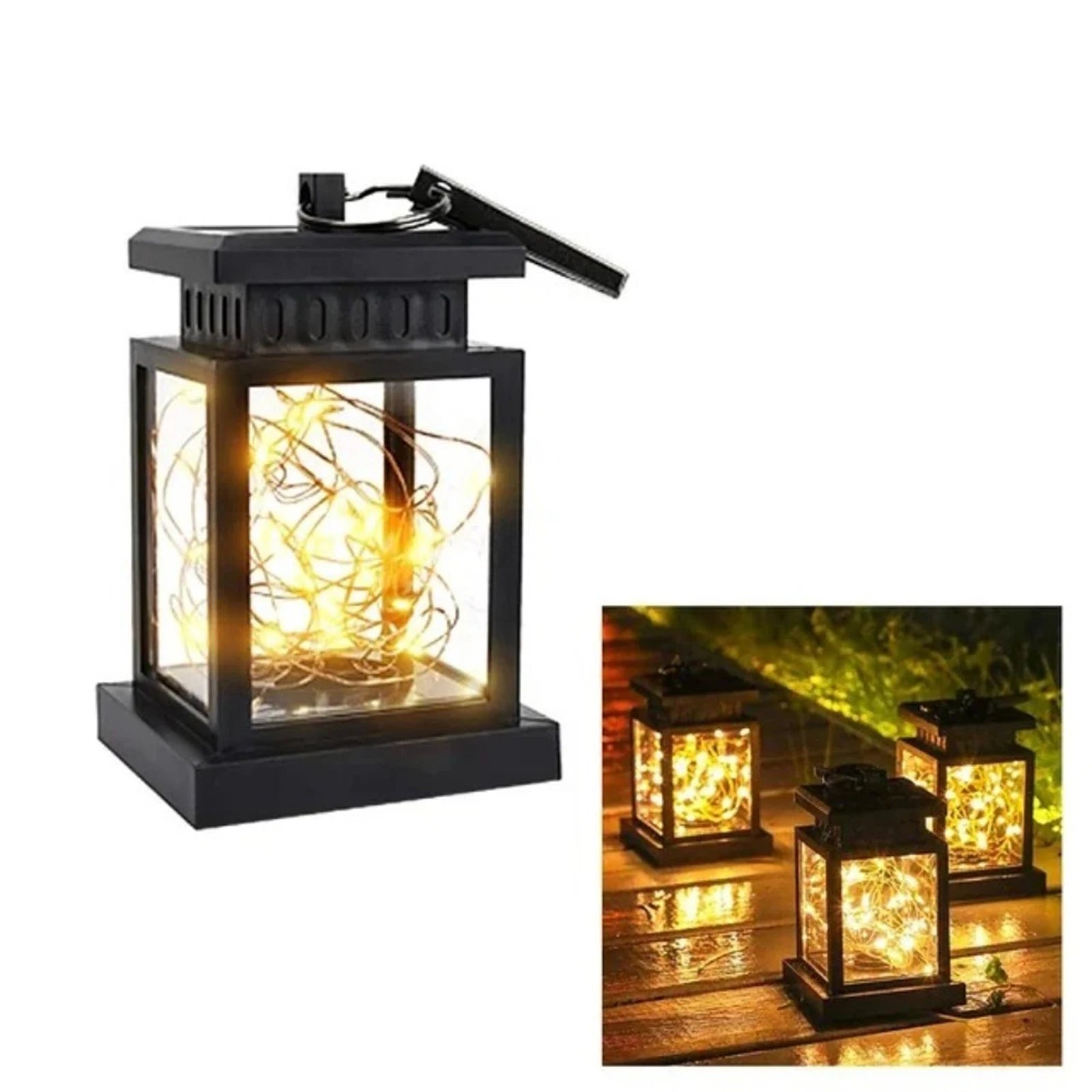 Outdoor Solar Garden Lights Solar Palace Lantern Lawn Landscape Hanging Atmosphere Candle Lamp Floor Yard Garden Decor