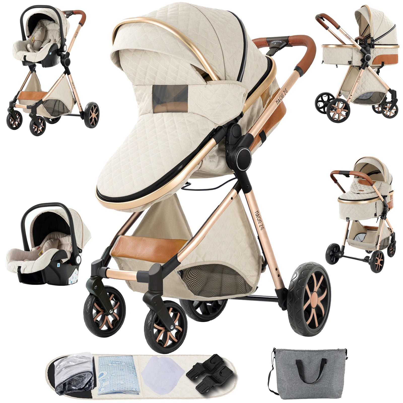 Stroller for baby stroller 3 in 1 stroller with storage basket Light stroller baby cars baby accessories,pram for child car seat