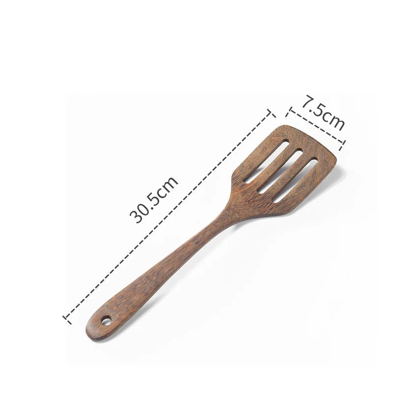 Kitchen Utensils Set Non-Stick  Cookware for Kitchen Wooden Handle Soup spoon spatula Rice spoon shovel Kitchen Accessories