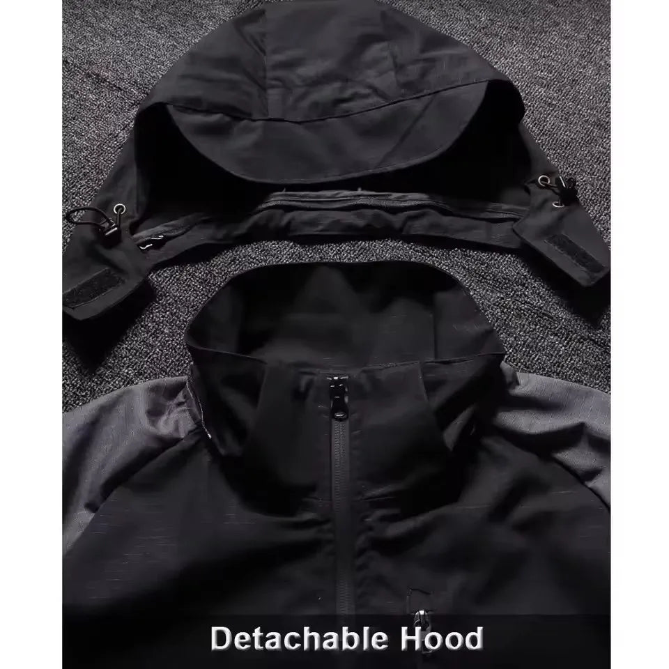 Tactical Waterproof Sets Men Wear Resistant Combat Training Suit Outdoor Multi-pocket Uniform Airsoft Camping Hiking Tracksuit