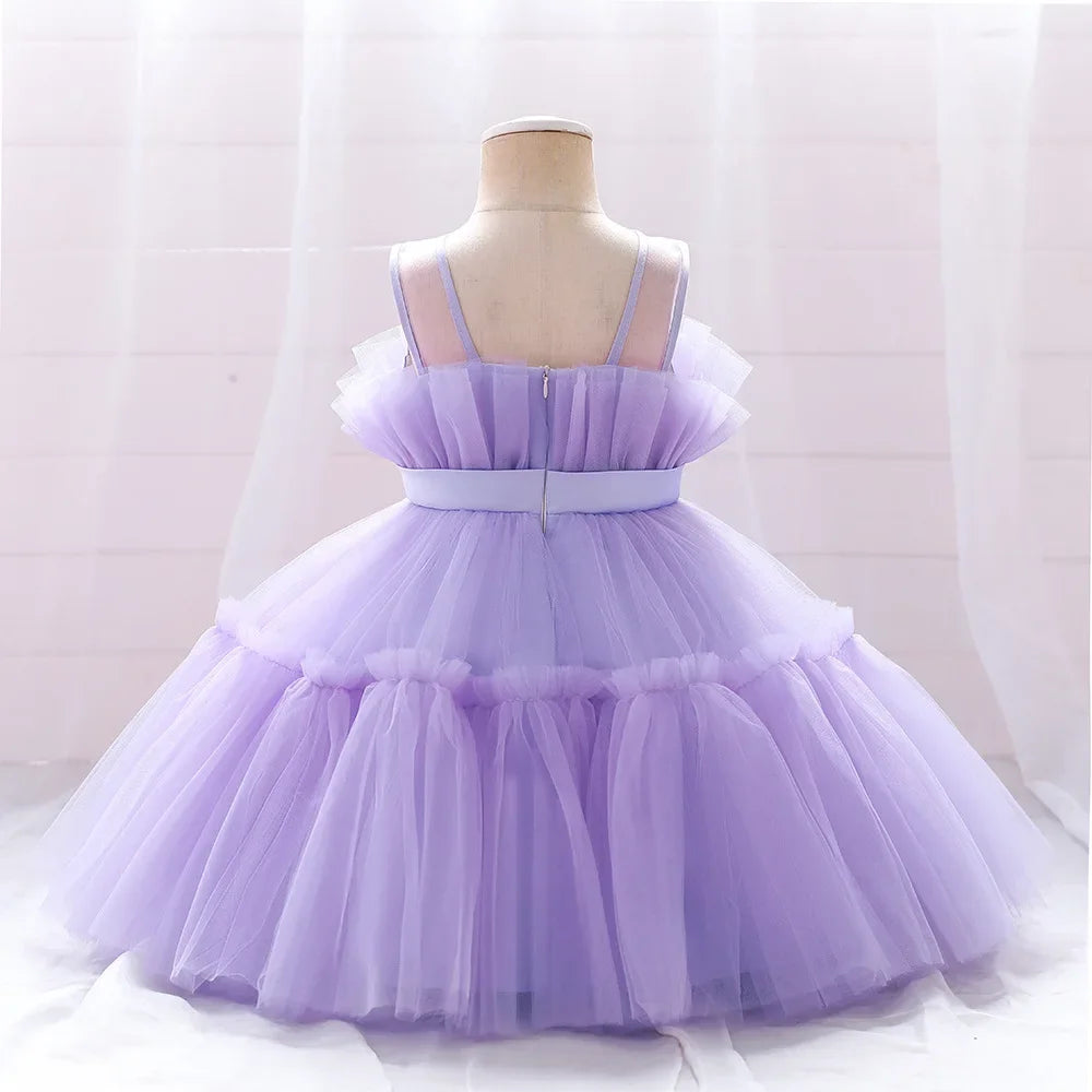 Baby Girls Clothes Toddler Kids Wedding Princess Dress Elegant Birthday Gowns Tulle Bridesmaid Evening Party Christmas Vestidos