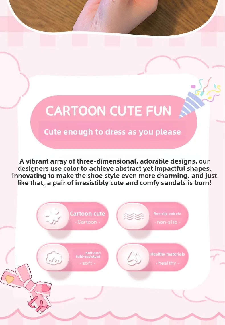 Summer New Baby Slippers Indoor Non-slip Soft Bottom Comfort Fashion Cute Children's Hole Shoes Boys Girls Kid Outdoors Sandals