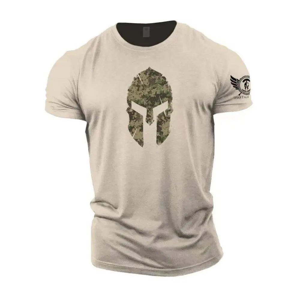 2023 Super New Spartan Warrior Fitness Sports 3D Printed T-shirt Unisex Short Sleeve Breathable Outdoor Casual Street Top 6XL