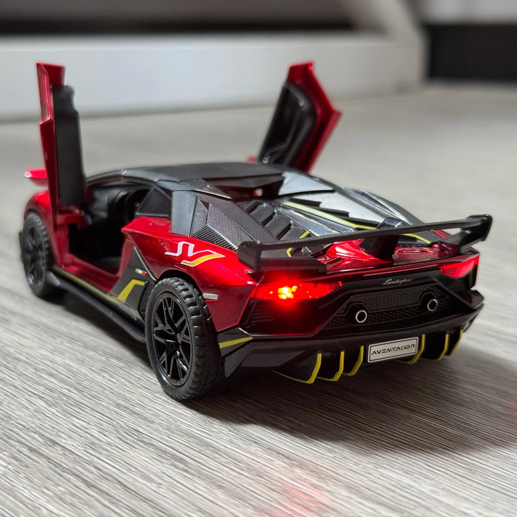 1:32 Aventador SVJ 63 Removable Version Super Sports Car Alloy Diecast Model Car Home Trendy Toys Ornaments Christmas Gifts Kids
