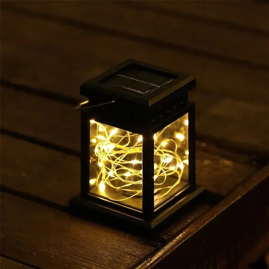 Outdoor Solar Garden Lights Solar Palace Lantern Lawn Landscape Hanging Atmosphere Candle Lamp Floor Yard Garden Decor