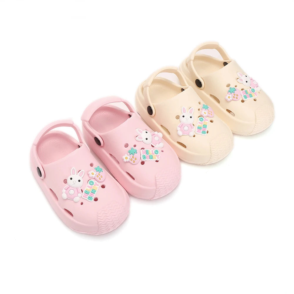 Slippers Baby Shoe Sandals Mules Breathable Girls Slippers with Soft Sole for Indoor Outdoor Activities and Anti-Slip Design