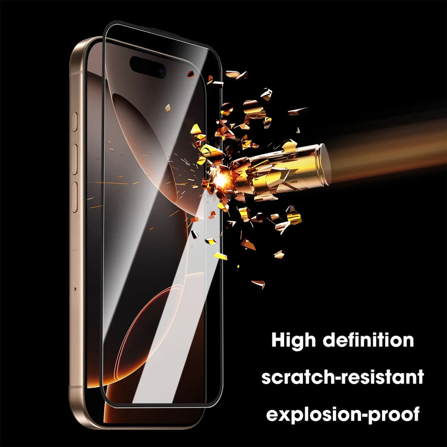 1-5Pcs Dust HD Clear Tempered Glass Screen Protector for iPhone For iPhone 17 Pro Max 16 Pro Max 17 Air 16 Plus Easy to install