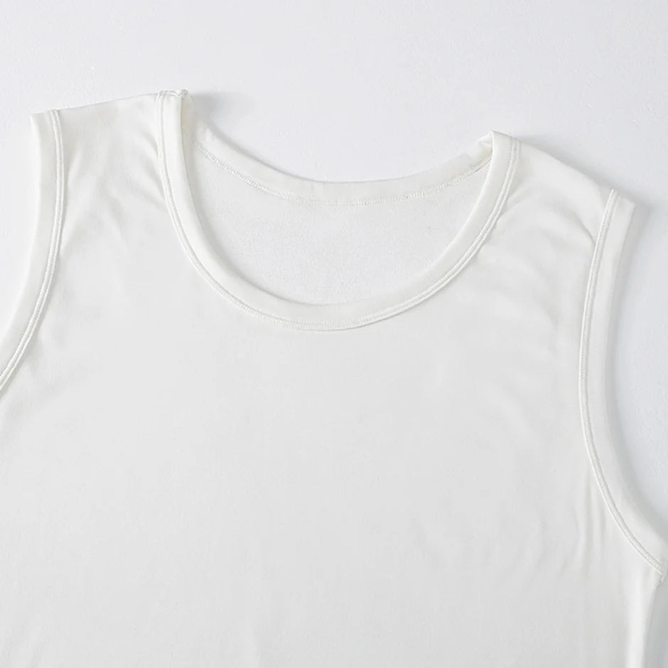 1/3 Piece Men's Classic Four Season Black And White Solid Color Narrow Shoulder Wide Shoulder Vest Comfortable Sportswear