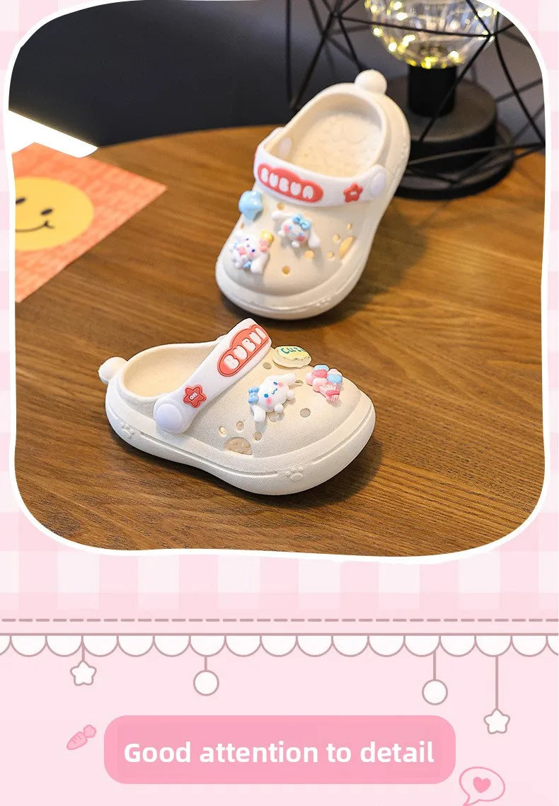 Summer New Baby Slippers Indoor Non-slip Soft Bottom Comfort Fashion Cute Children's Hole Shoes Boys Girls Kid Outdoors Sandals