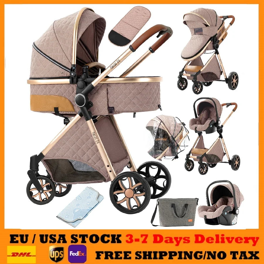 Stroller for baby stroller 3 in 1 stroller with storage basket Light stroller baby cars baby accessories,pram for child car seat
