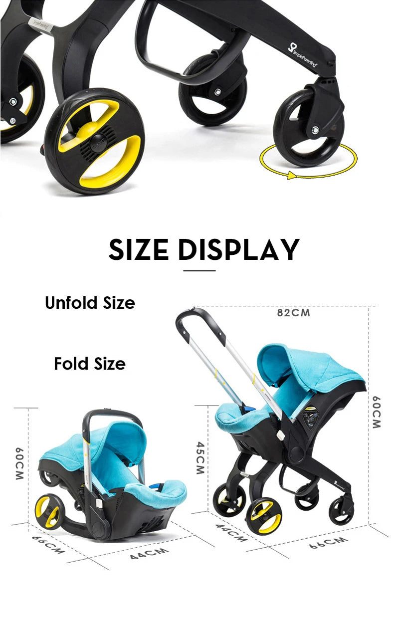 Stroller for baby stroller 3 in 1 stroller with storage basket Light stroller baby cars baby accessories,pram for child car seat