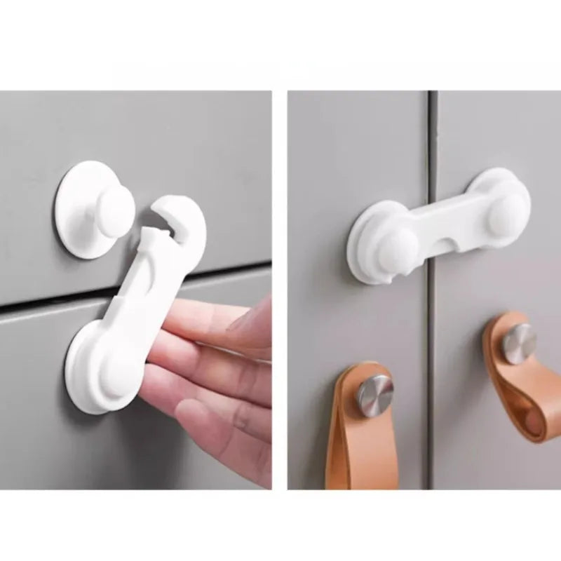 5/10PCS Baby Safety Locks Cabinet Locks Room Locks Drawer Locks Anti-Pinch Folio Locks Safety Protection Products