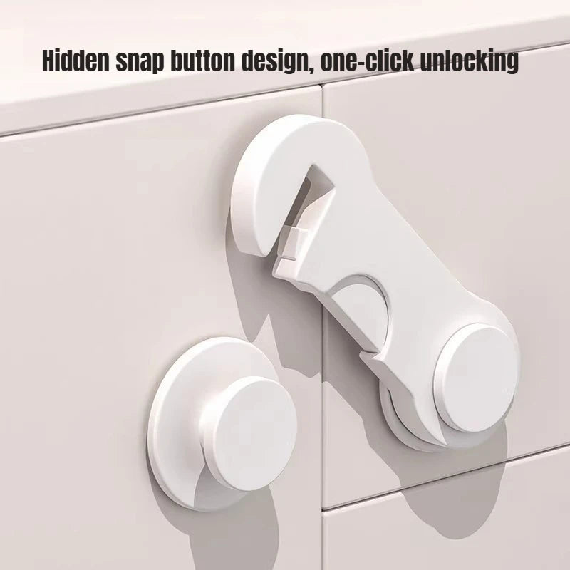 5/10PCS Baby Safety Locks Cabinet Locks Room Locks Drawer Locks Anti-Pinch Folio Locks Safety Protection Products