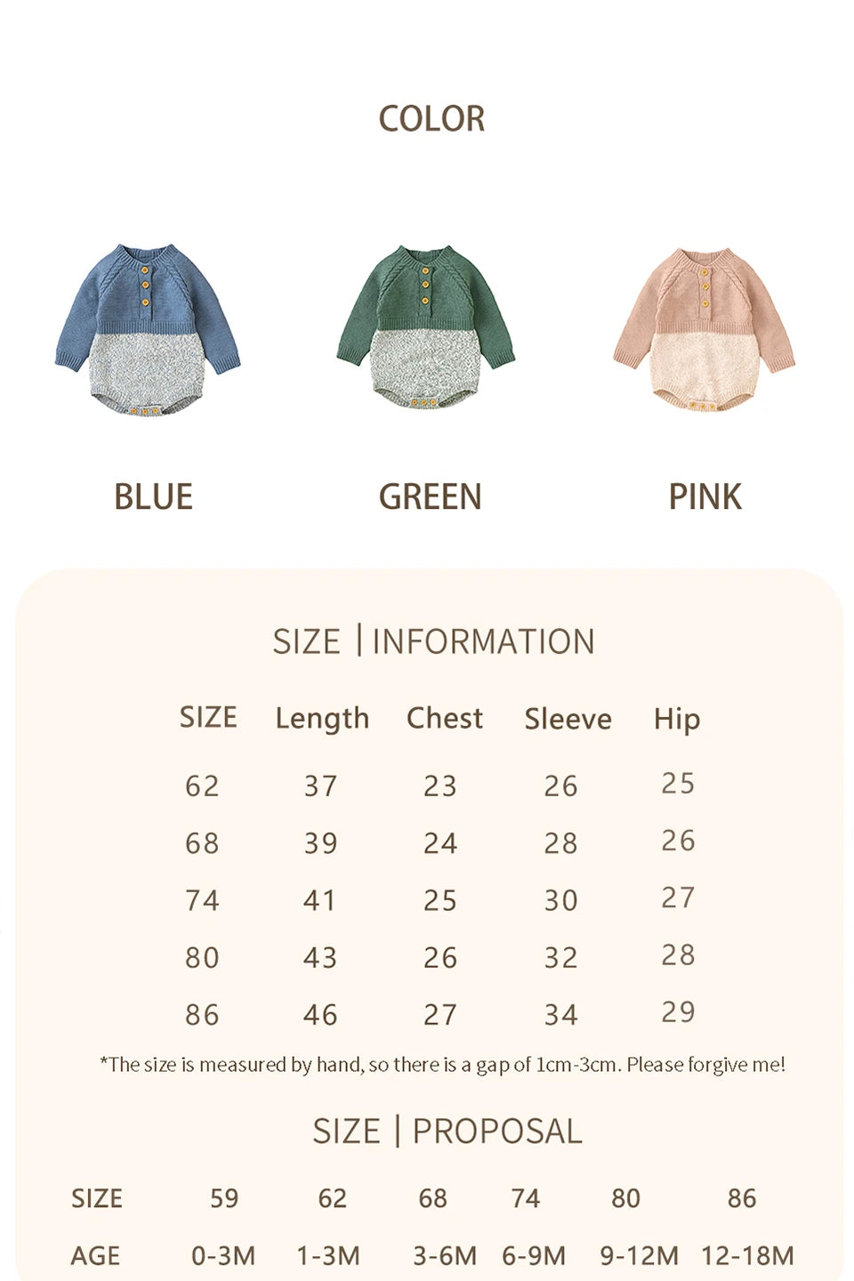 Baby Boys Girls Bodysuits Long Sleeve Knitted Newborn Netural Spring Autumn Winter Onesie Jumpsuits 0-18m Toddler Infant Clothes