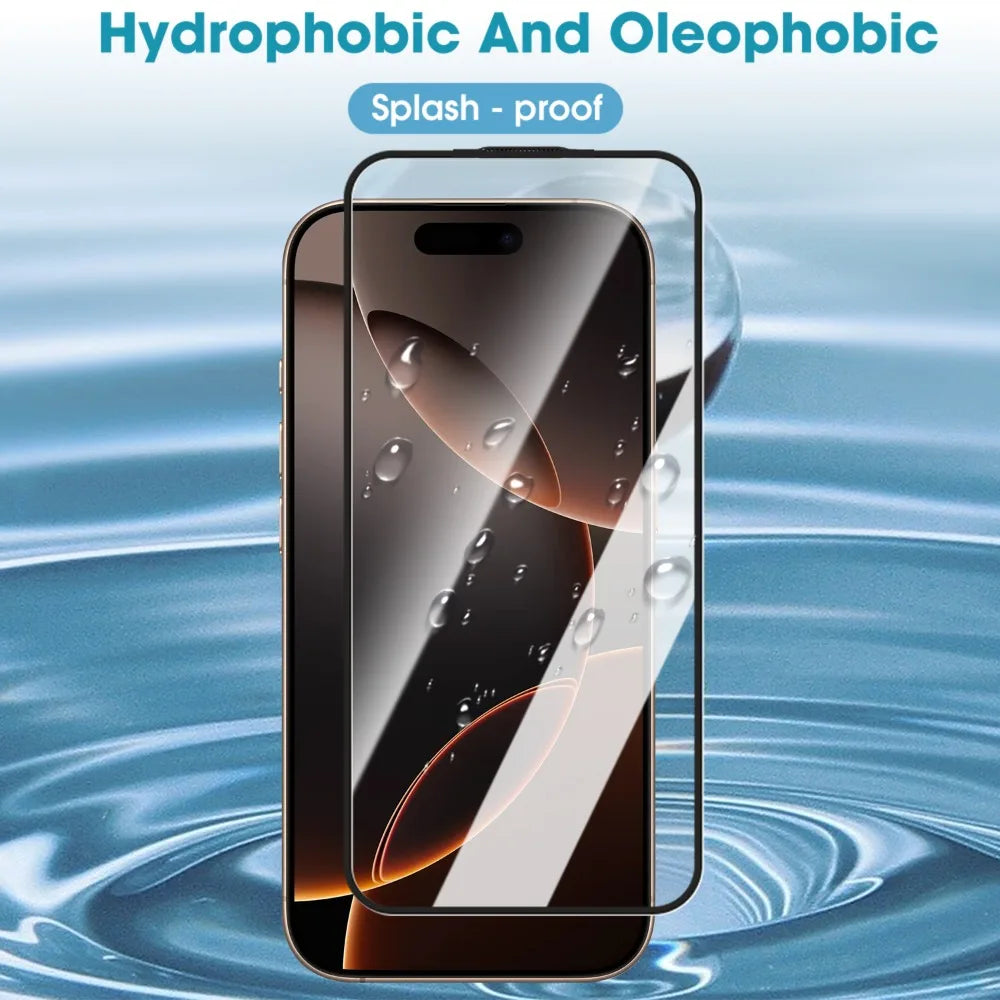 1-5Pcs Dust HD Clear Tempered Glass Screen Protector for iPhone For iPhone 17 Pro Max 16 Pro Max 17 Air 16 Plus Easy to install
