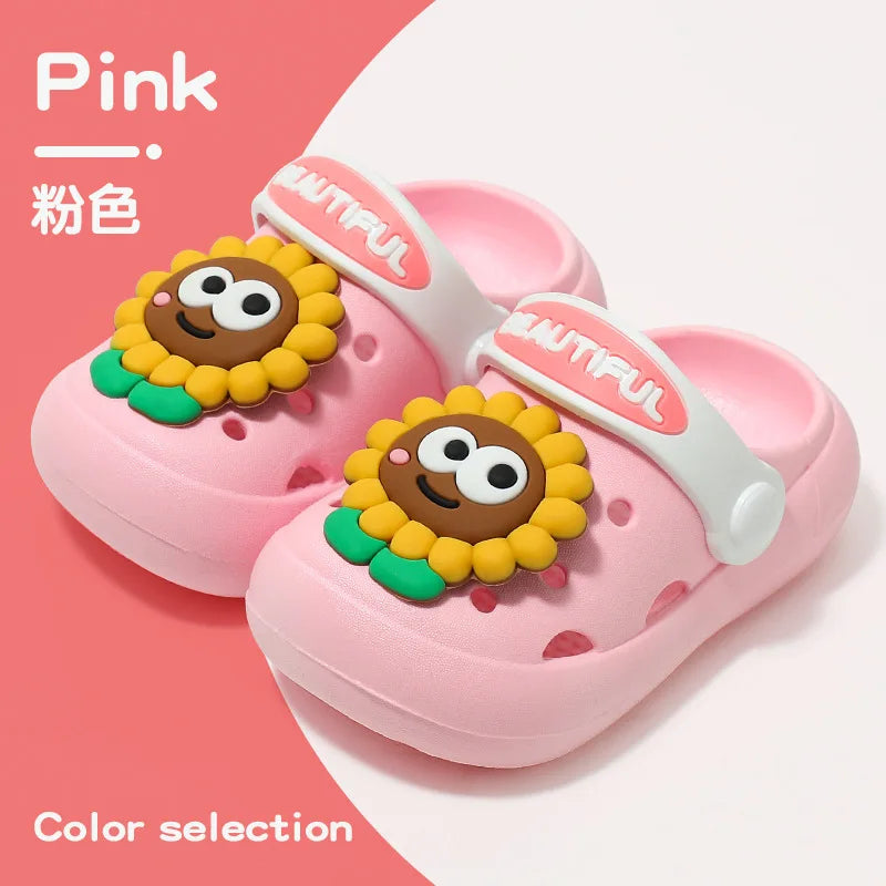 Summer New Baby Slippers Indoor Non-slip Soft Bottom Comfort Fashion Cute Children's Hole Shoes Boys Girls Kid Outdoors Sandals