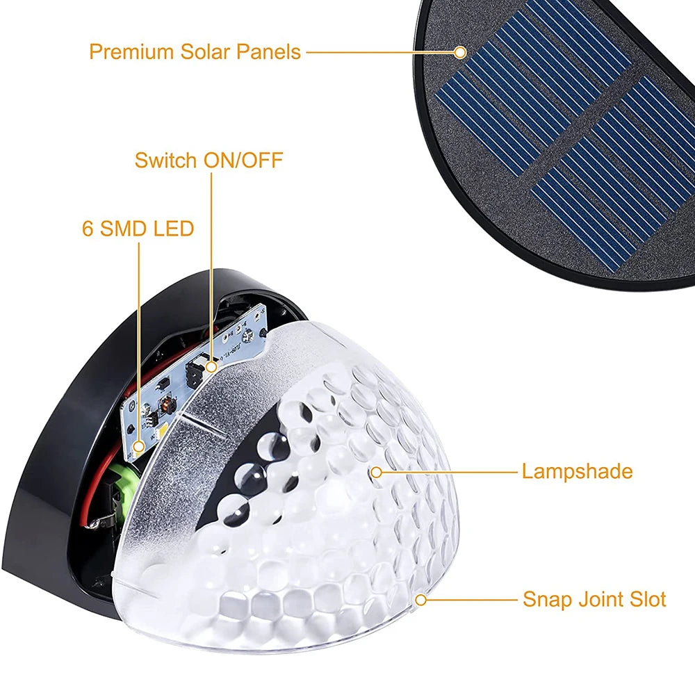 Outdoor Solar Garden Light Control Induction Energy Saving Waterproof Garden Wall Light For Courtyard Fence Decoration Lighting