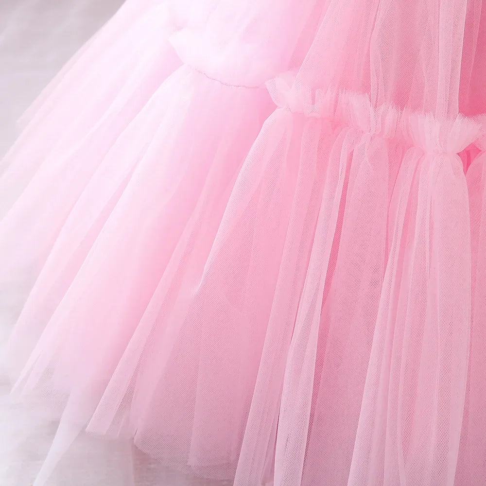 Baby Girls Clothes Toddler Kids Wedding Princess Dress Elegant Birthday Gowns Tulle Bridesmaid Evening Party Christmas Vestidos