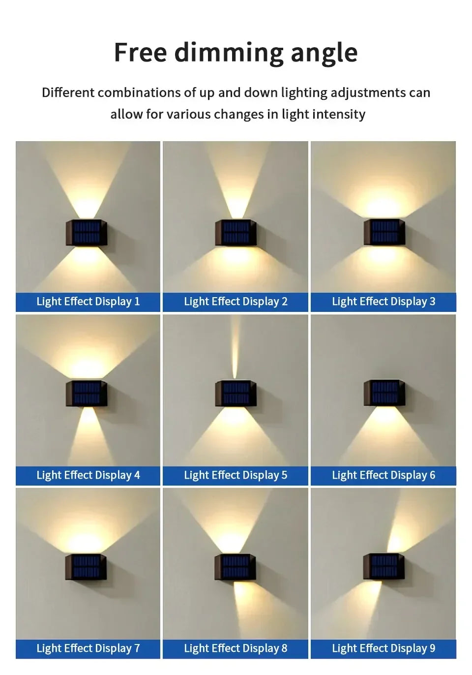 Outdoor Led Solar Light Dusk to Dawn Deck Light Garden Yard Decor Waterproof Wall Light for Garden Yard Porch Landscape Lighting