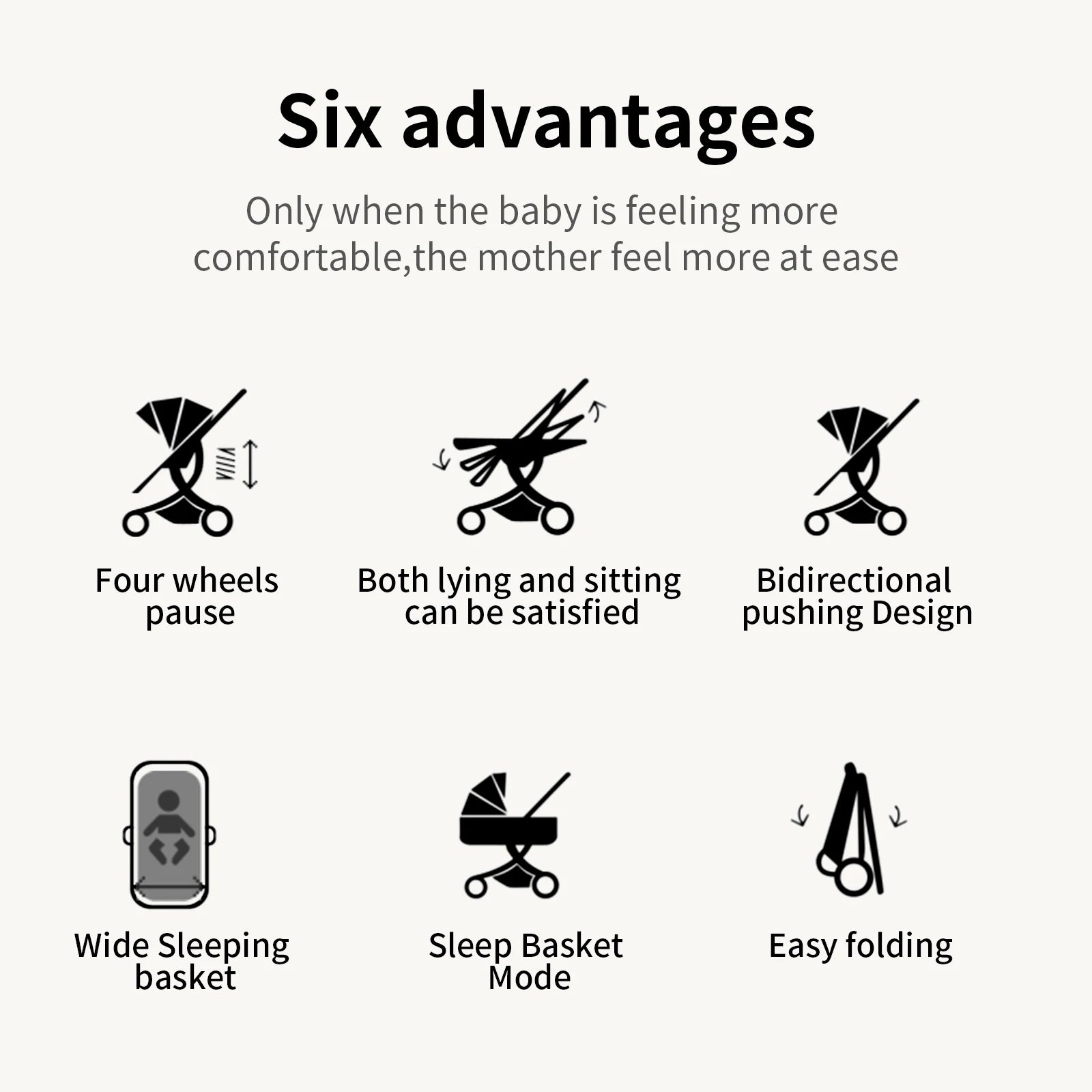 Stroller for baby stroller 3 in 1 stroller with storage basket Light stroller baby cars baby accessories,pram for child car seat