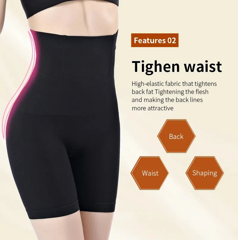 Women's Underwear High Waist Shaping Boyshort Panties Body Shaper Tummy Control Butt Lifting Slimming Shorts Workout Shapewear