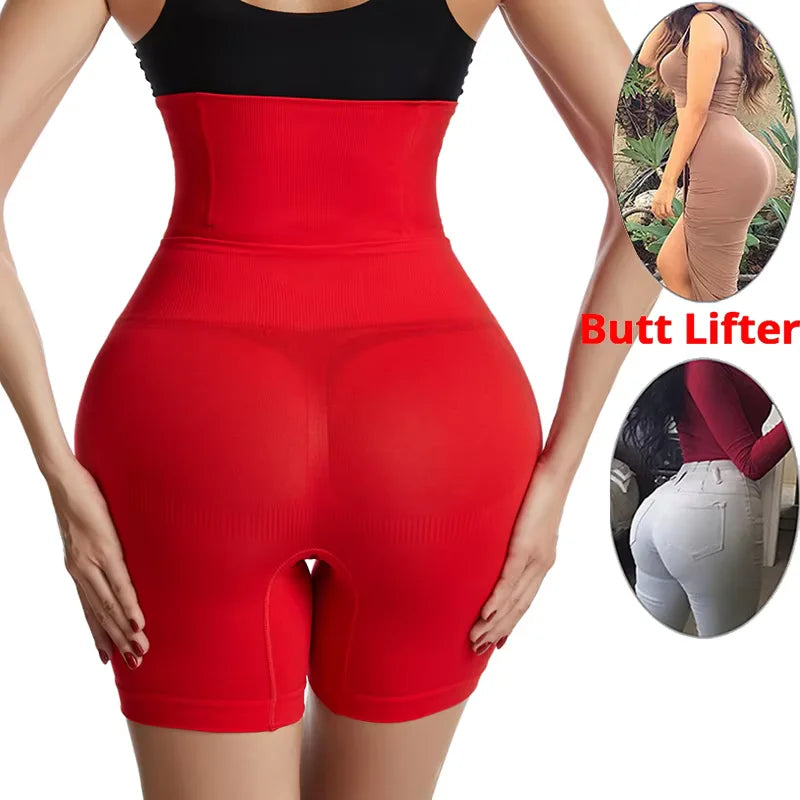 Women's Underwear High Waist Shaping Boyshort Panties Body Shaper Tummy Control Butt Lifting Slimming Shorts Workout Shapewear
