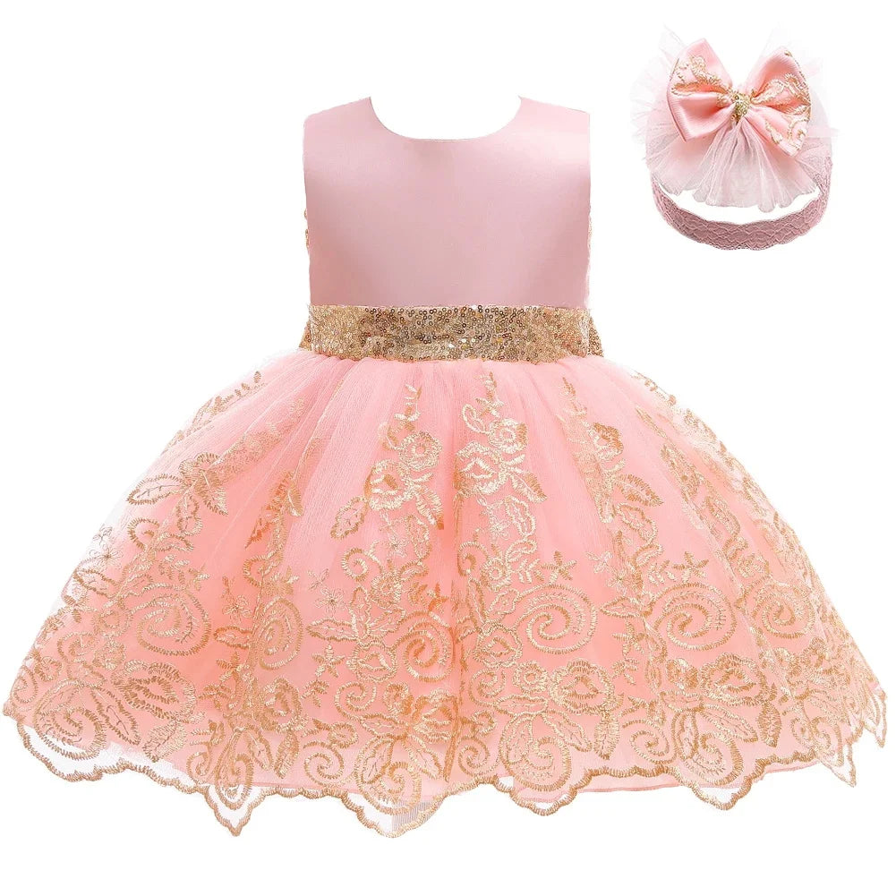 LZH Baby Girls Dress Newborn Clothes Princess Dresses For Baby 1st Year Birthday Dress Halloween Costume Infant Party Dress 0-2T