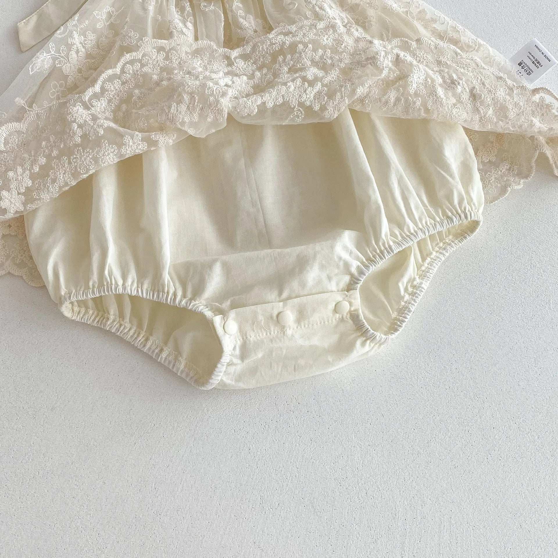 Baby Girl Clothes Cotton Lace Embroidery Bow Romper Dress 0-2Y Baby Girl Birthday Photo Outfit Sleeveless Princess Bodysuit