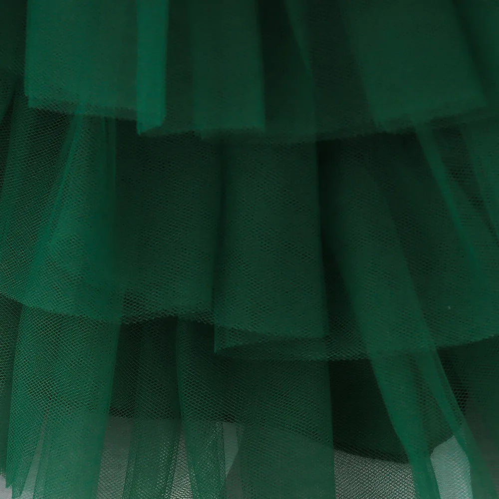 Kids Bow Baby Girls Dress Puffy Tulle Toddler White Baptism Party Dresses For Girl Elegant Kids Birthday Princess Ball Gown
