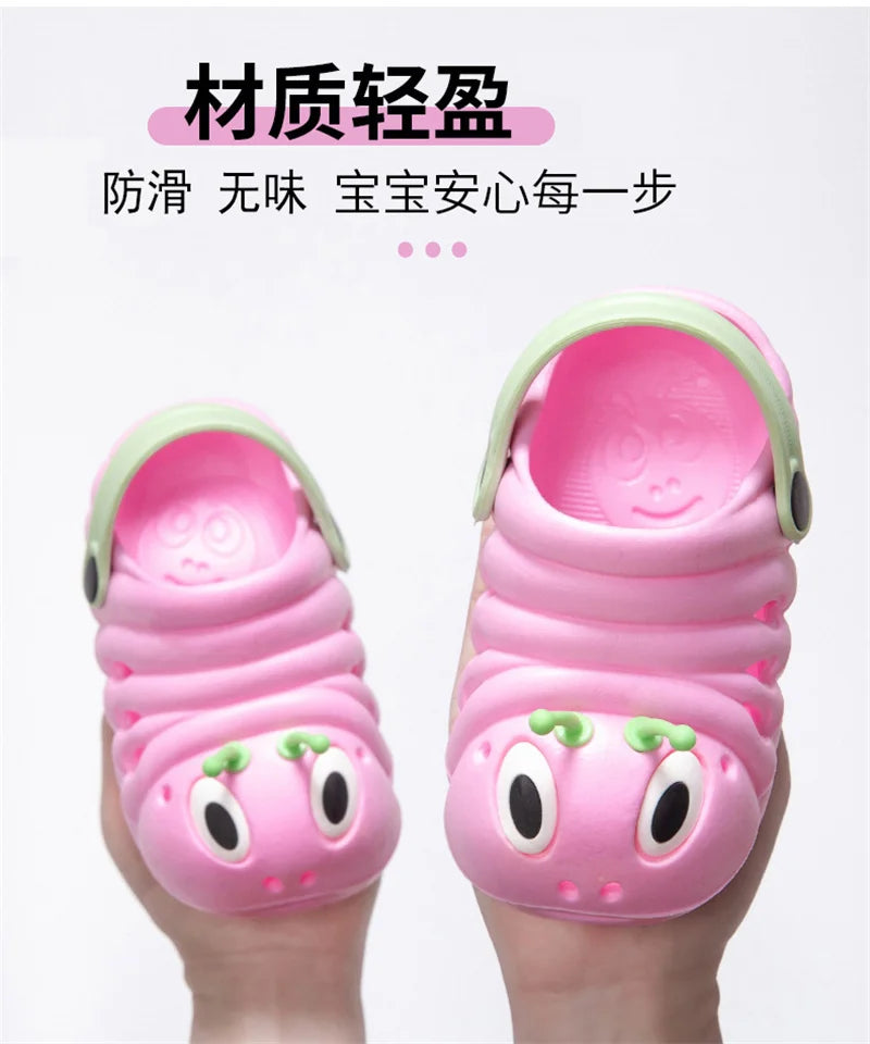 Toddler Kids Slippers Baby Floor Shoes Lightweight Flat Heels Outdoor Summer Infant Boys Girls Beach Pool Wrap Sandals