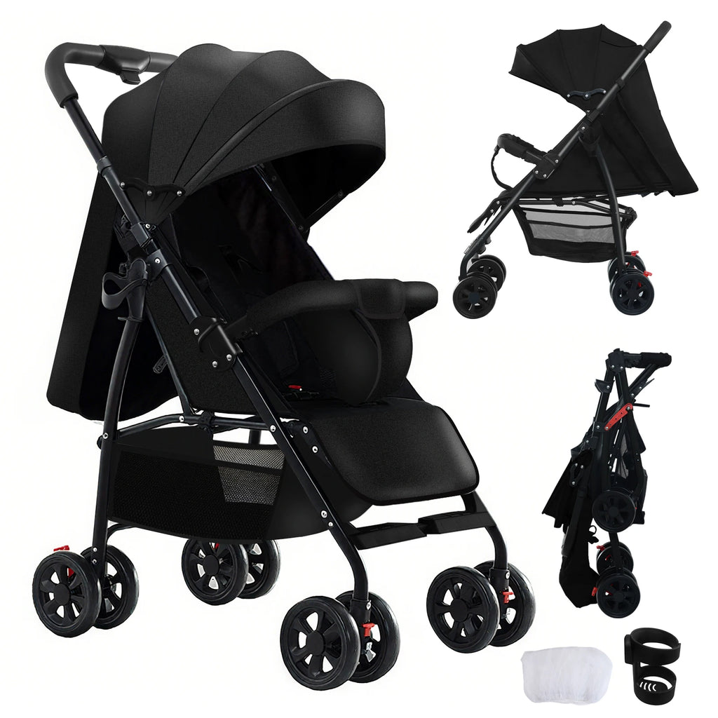 Stroller for baby stroller 3 in 1 stroller with storage basket Light stroller baby cars baby accessories,pram for child car seat
